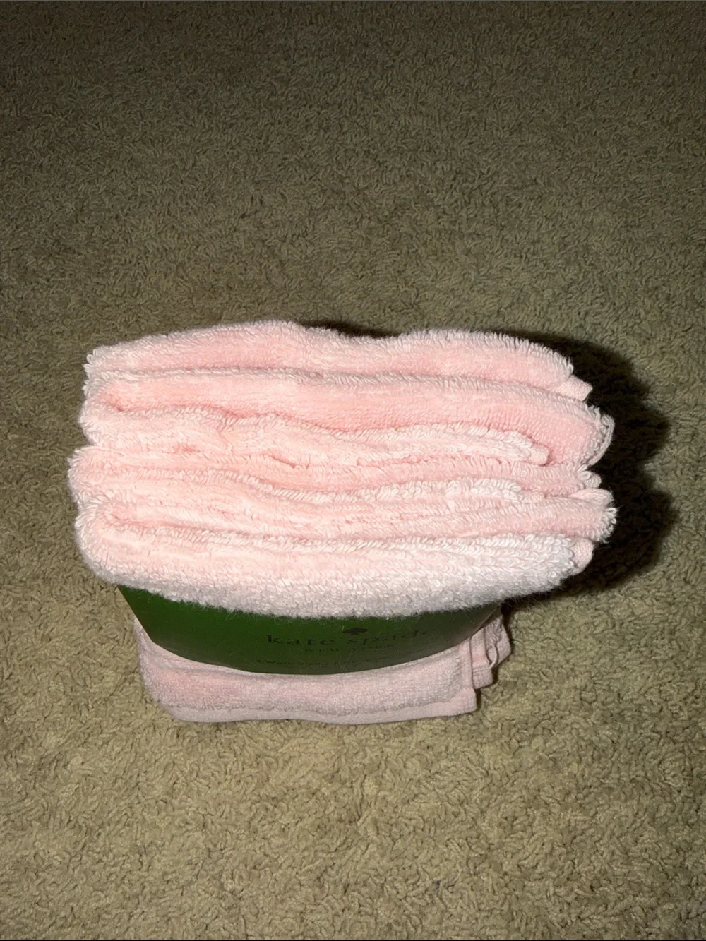 kate spade Pink Cotton Wash Cloths - Set of 4